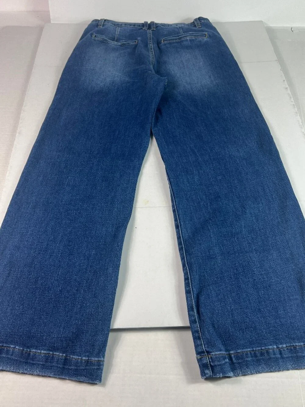 KanCan Jeans Junior's 31x31* Celine High Rise Wide Leg Blue Stretch Denim Tag 13